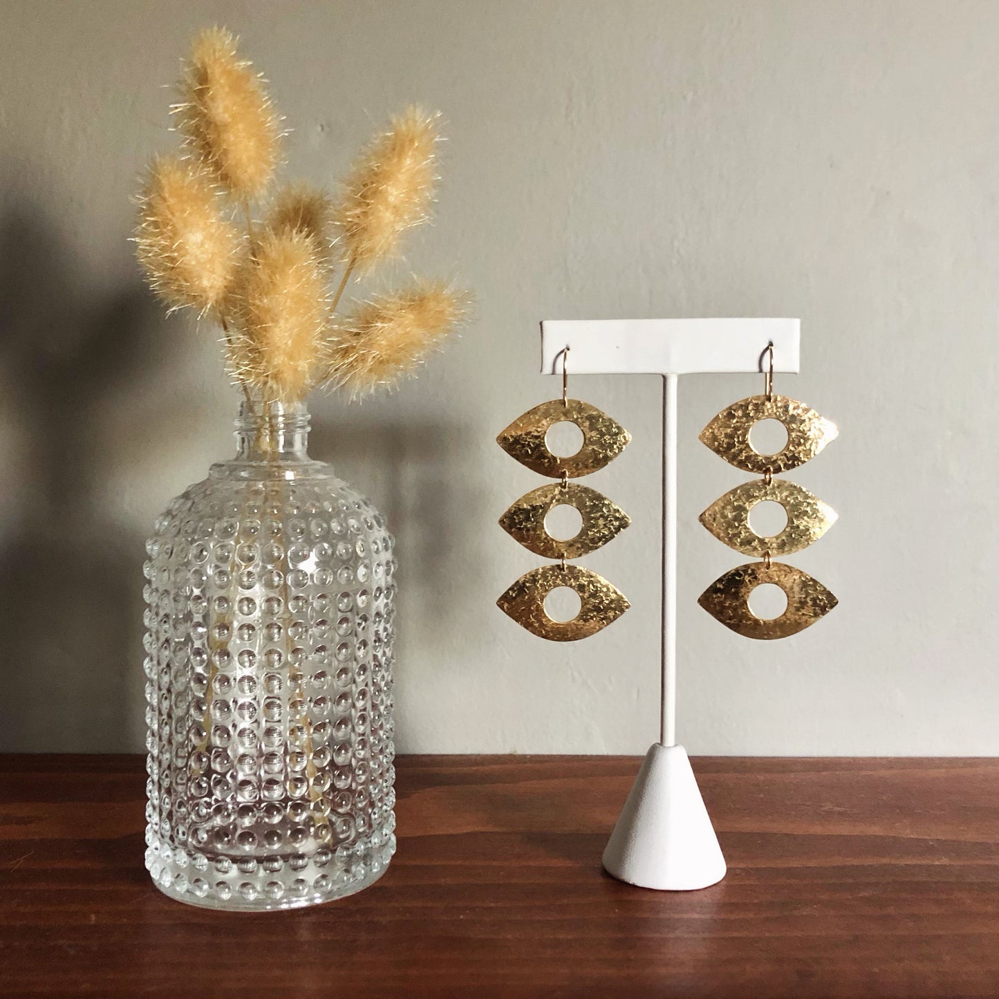 Triple Eye Earrings